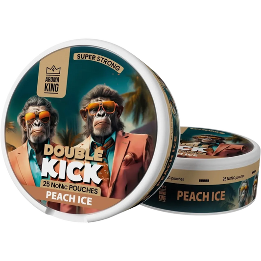 Aroma King NoNic Double Kick Peach Ice - 10mg